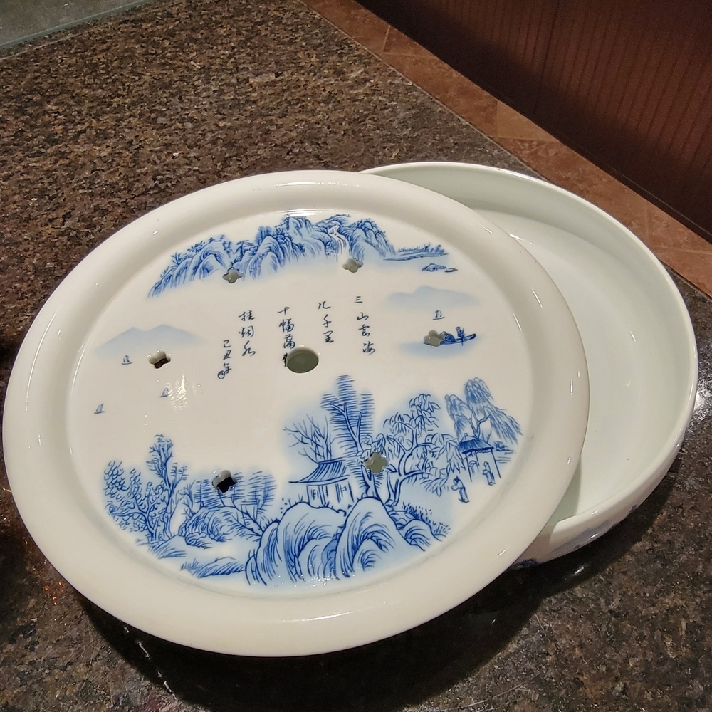 High China Kung Fu Chinese Gongfu Holder Tea Tray - Picture 2 of 3
